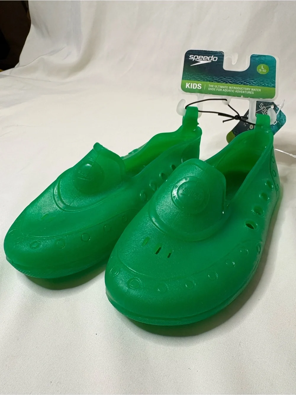Speedo Kids Bright Green Water Shoes Large 9-10